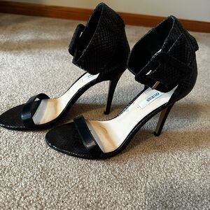 Guess Black Stiletto Heels with Ankle Strap